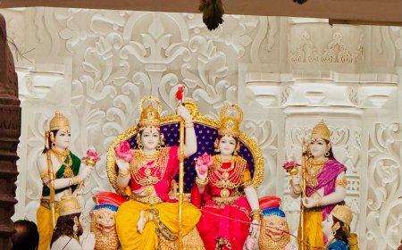 प्रभु श्री राम जी के धाम में आज एक और राम दरबार की एवं देव विग्रहों के प्राण-प्रतिष्ठा की गयी