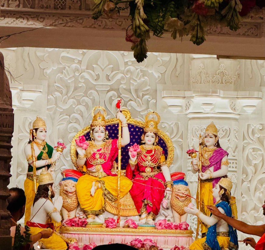 प्रभु श्री राम जी के धाम में आज एक और राम दरबार की एवं देव विग्रहों के प्राण-प्रतिष्ठा की गयी 