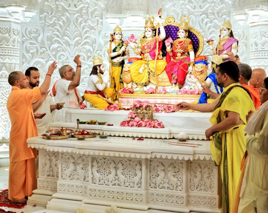 प्रभु श्री राम जी के धाम में आज एक और राम दरबार की एवं देव विग्रहों के प्राण-प्रतिष्ठा की गयी 